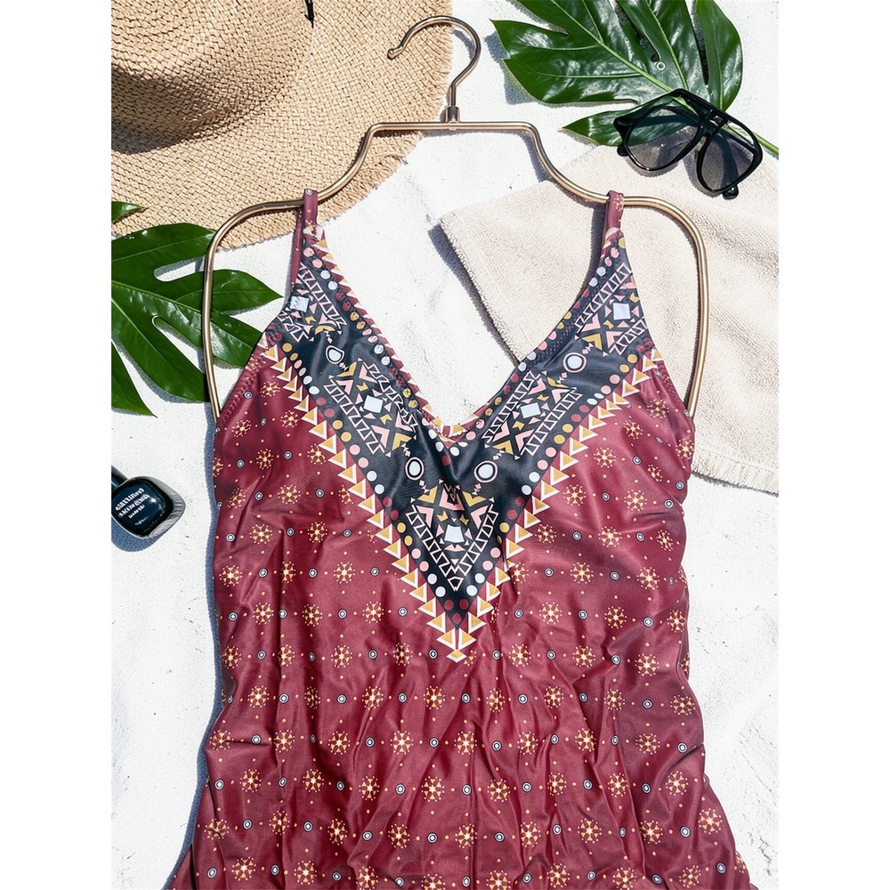 CUPSHE Boho Print One Piece Swimsuit | NWT – SIZE L - Picture 7 of 11
